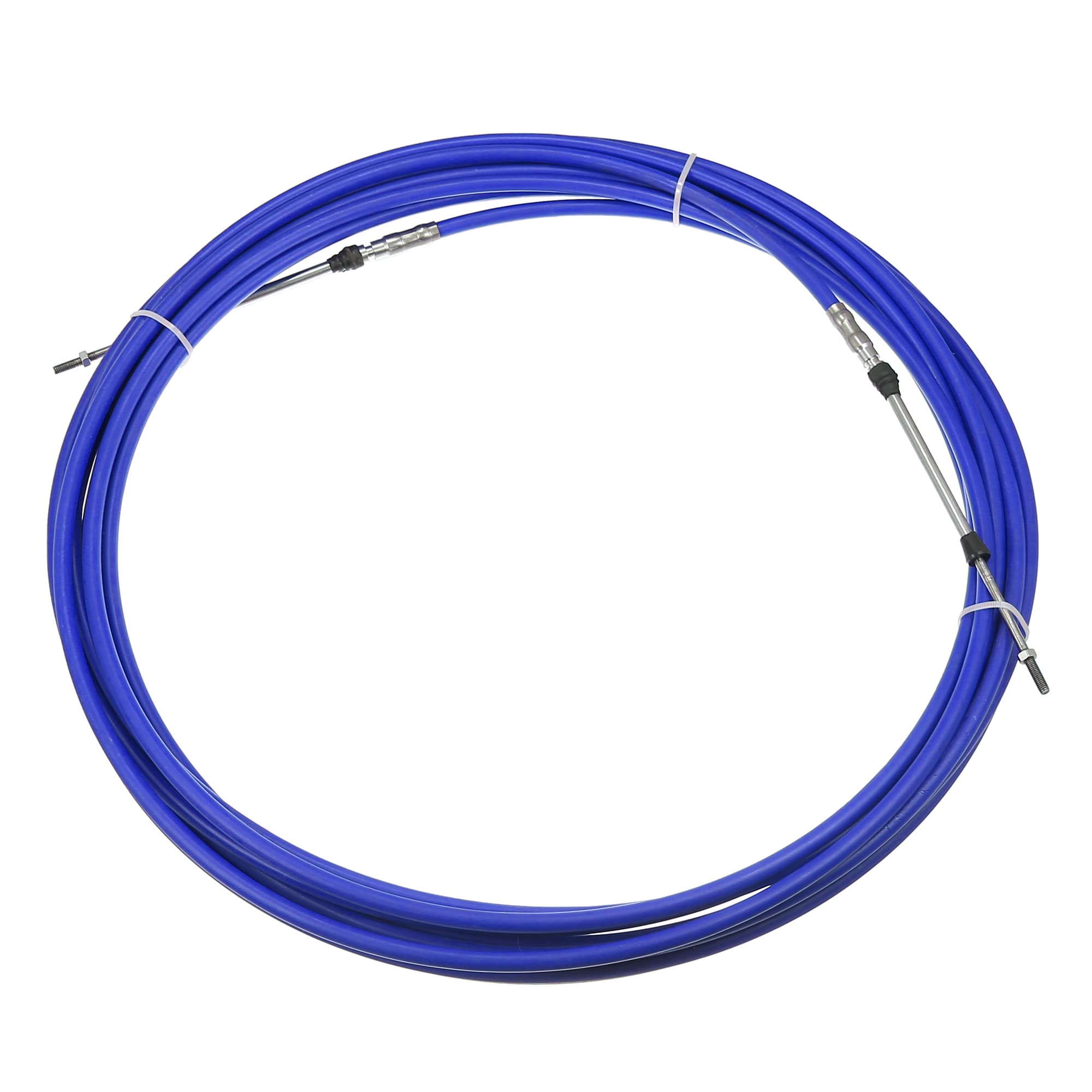 Motoforti 1pcs 40ft 472 Inch Throttle Shift Remote Control Box Cable Blue