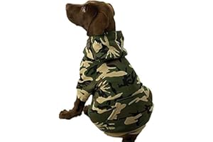 Casual Canine Camo Hoodie for Dogs, 17" Large, Green