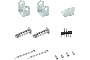Progressive Automations BRK-MC1 Mounting Bracket and Accessory Set - Lightweight Galvanized Mild Steel Brackets for PA-MC1 Micro Linear Actuator