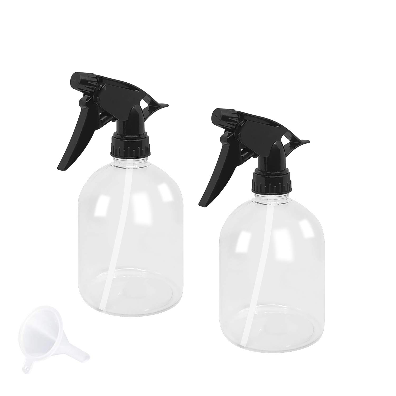 Buy Wennyn Clear Plastic Spray Bottles, 2Pack 16oz/500ml Refillable