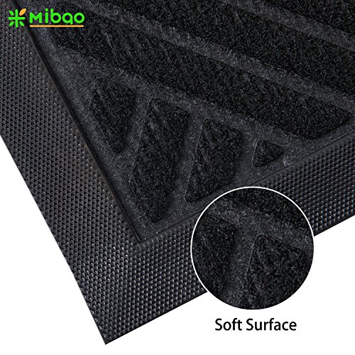 image for Mibao Outside Entrance Mat Super Durable Doormat Shoes Scraper for Fro