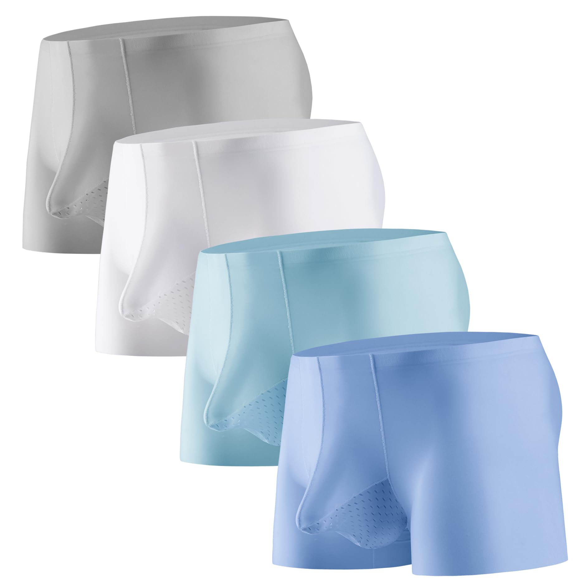 thumbnail image 2 of SDH Men's Boxer Briefs With Separator Pouch – Breathable & Sexy 2XL Underwear 2 of 3