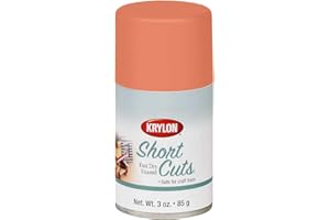 Krylon KSCS08300 Short Cuts Aerosol Paint, Ripe Peach, 6 1