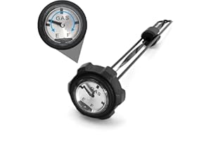 Saihisday 2871442 12.5" Snowmobile Screw on Gas Fuel Cap with Gauge, Replacement for John Deere Cyclone 76-78, Replacement fo
