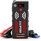 BEATIT G18 QDSP 2000Amp Peak 12V Portable Car Jump Starter (Up to 8.0L Gas and Diesel) 21000mAh Power Bank with Wireless Char