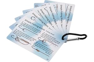 1 Set Fishing Knot Instruction Card Methods Guide Card Set Including 12 Knot Techniques for Attachments Compacts Size Fishing