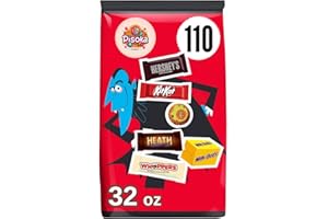 PISOKA Halloween Assorted Chocolate Mix - Individually Wrapped Fun Size Chocolate (2 LB)