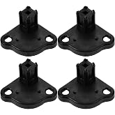 Gatuida 1set Copolymerized Pp Outdoor Tent Accessories Bottom Bracket for Tent Feet Black Tent Replacement Base Bottom Mounting Bracket 4pcs