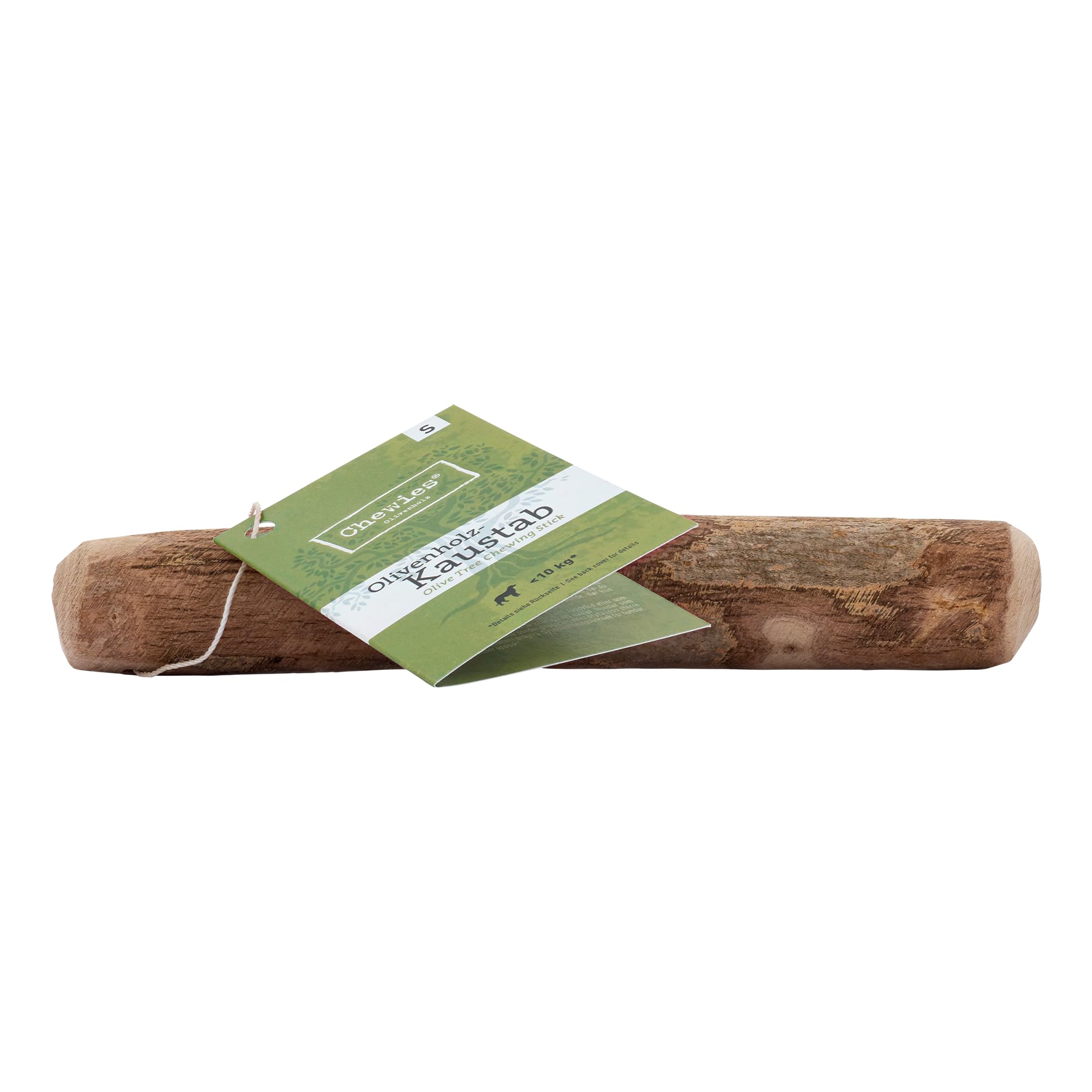 Chewies Olive Wood Chew Bone Dog Toy 100% Natural Dog Accessories Size S Up to 10 kg