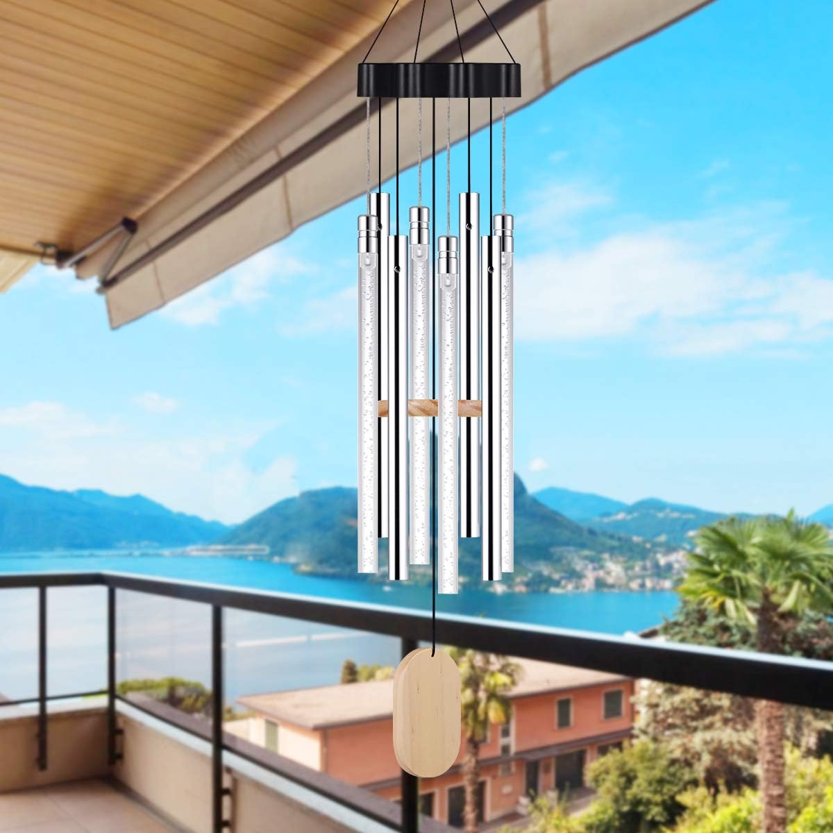 Kearui Solar Wind Chimes Light Outdoor, Memorial Wind Chimes with Colorful Light, Christmas/Housewarming Gift, Garden, Yard, Home Decor : Garden & Outdoor