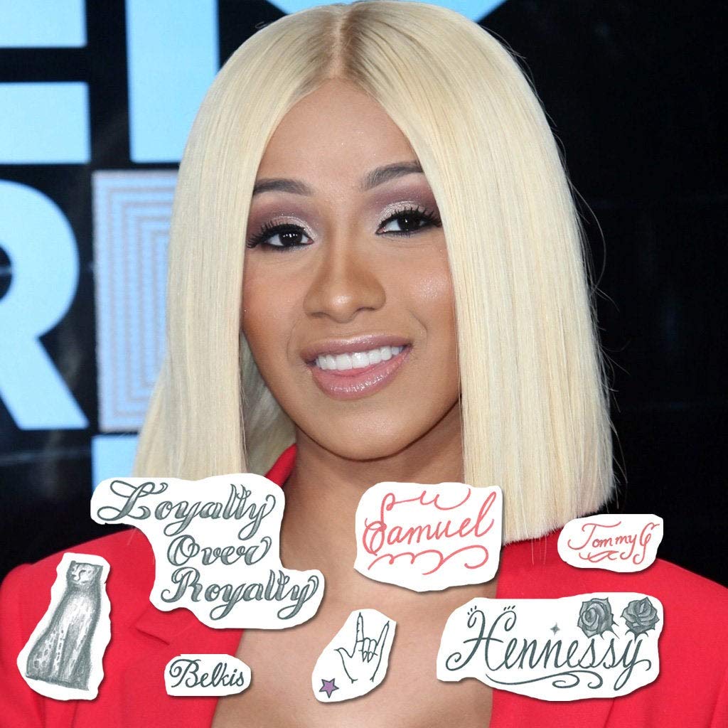 wallpapers Cardi B Tattoos cardi b temporary tattoo set