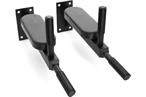 Synergee Wall Mounted Dip Station. Dip Bars for L Sits, Knee Raises, and More! Gymnastics and Upper Body Fitness Training. Ma