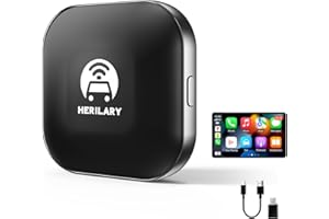 M CARKUMI Wireless Carplay Adapter Convert Wired to Wireless Apple Carplay Adapter 5.8GHz WiFi Plug & Play Auto Connect Wireless CarPlay Dongle with USB-A/USB-C Cables for Factory Wired CarPlay Cars