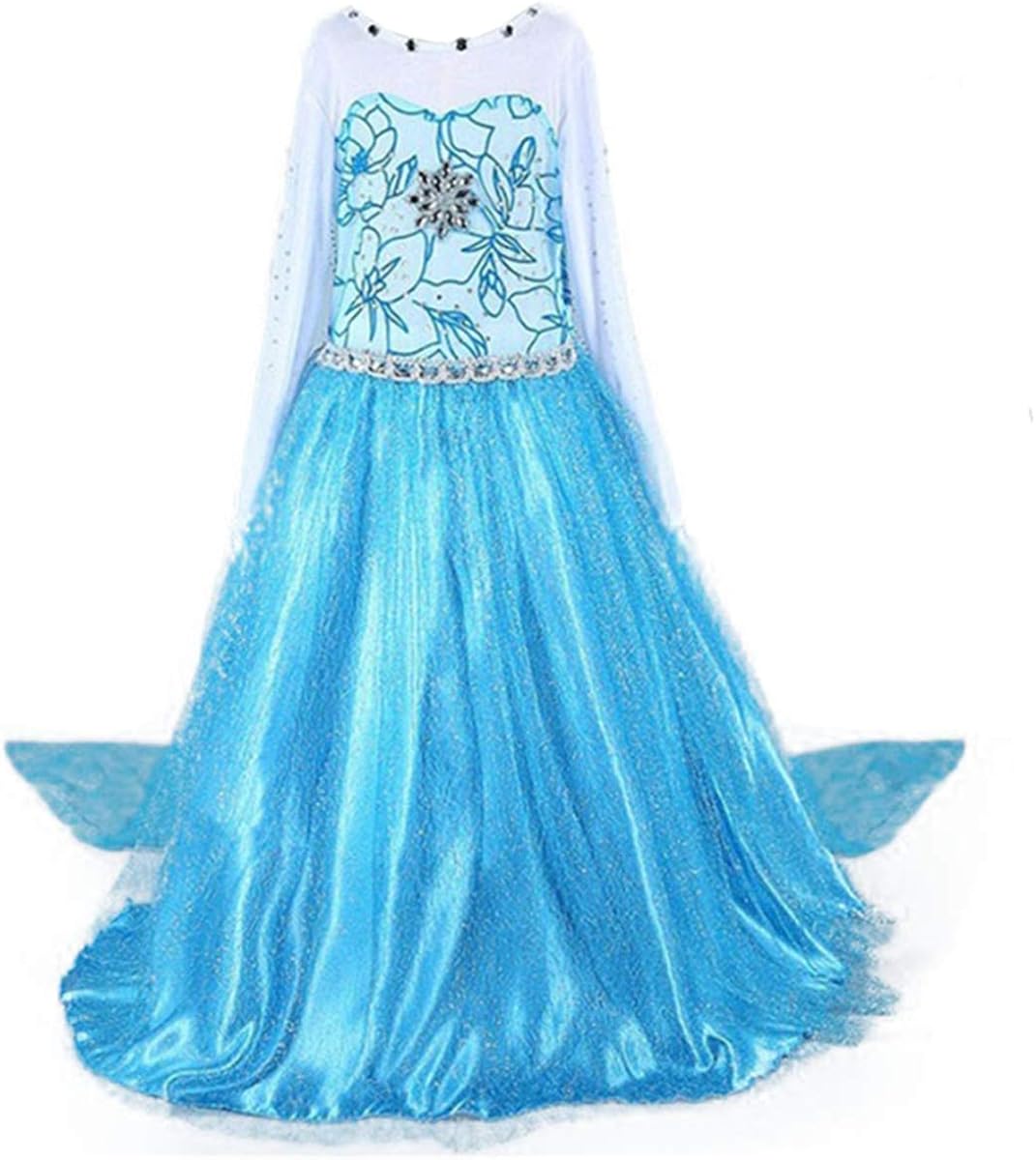 YOGLY YOGLY Kleid Prinzessin Mädchen Eiskönigin ELSA Süßer Pailletten ...