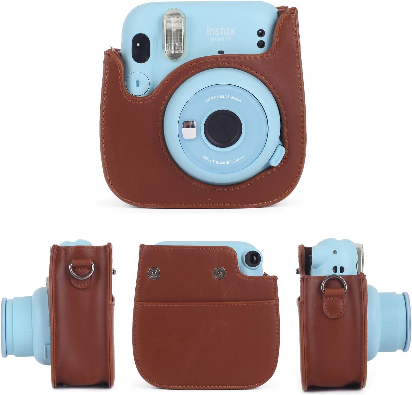 Black Phetium Instant Camera Case Compatible with Fujifilm Instax Mini