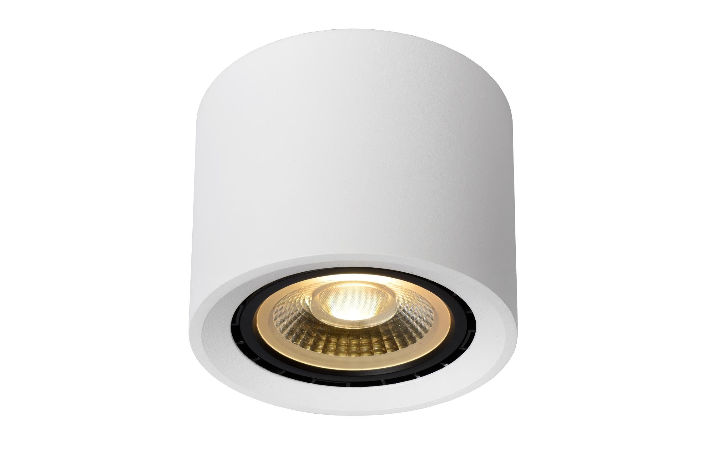 LUCIDE FEDLER - Ceiling Spotlight - Ø 12 cm - LED Dim to Warm - GU10 (ES111) - 1x12W 2200K/3000K - White