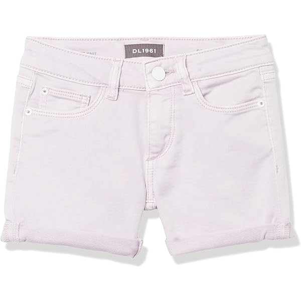 DL1961 Girls' Piper Shorts - Cuffed Denim Shorts With Adjustable Waistband