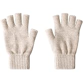 iMongol Pure Wool Women Men Unisex Half Fingers Fingerless Gloves Mittens, Outdoor Tactical Glove for Hunting & Hiking