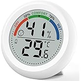 Budsom Digital Indoor Room Thermometer Hygrometer — Accurate Temperature Humidity Sensor with Comfort Indicator, ℃/℉ Switch f