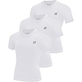 Runhit Boys Compression Shirt Short Sleeve Youth Basketball Undershirt Kids Quick Dry Athletic Base Layer T-Shirt