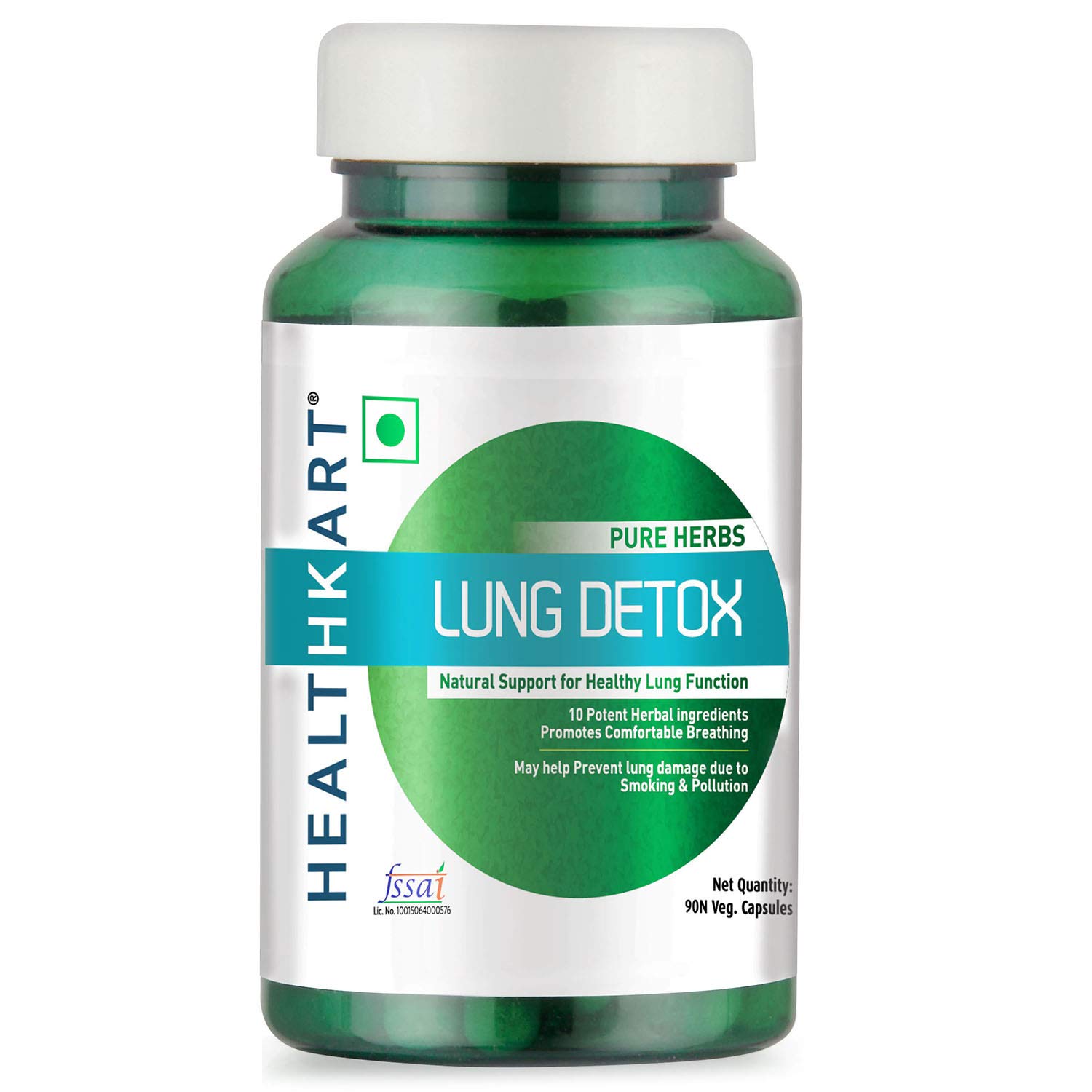 HealthKart Lung Detox, 100 natural, Prevents lungs from smoking & Pollution, 90 capsules Buy