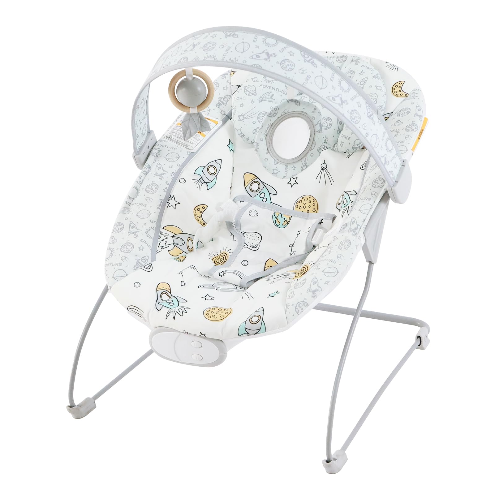 Photo 1 of Otrolepota Baby Bouncer, Infants Bouncy Seat with Music and Vibrations,Baby Rocker for Newborns Indoor Outdoor Use 0-6 Months Up to 20 lbs
