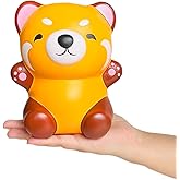 funnysquee Cute Red Panda Slow Rising Squishies Toy,Raccoon Squishys Birthday Gift for Kids, Stress Relief Kawaii Squishie Squeeze Toys