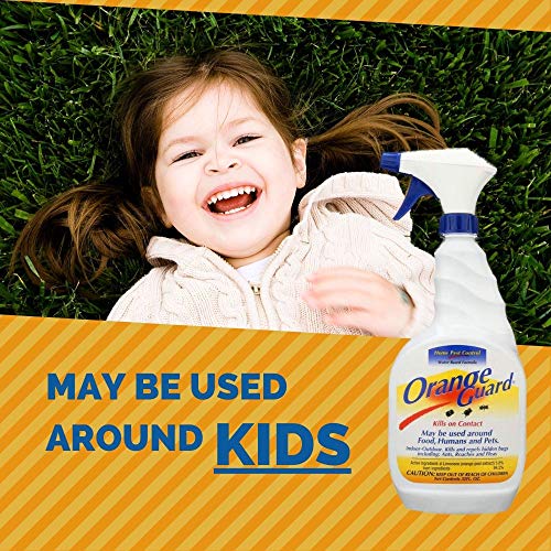 ORANGE GUARD Home Pest Control Spray Kills and Repels Ants, Roaches