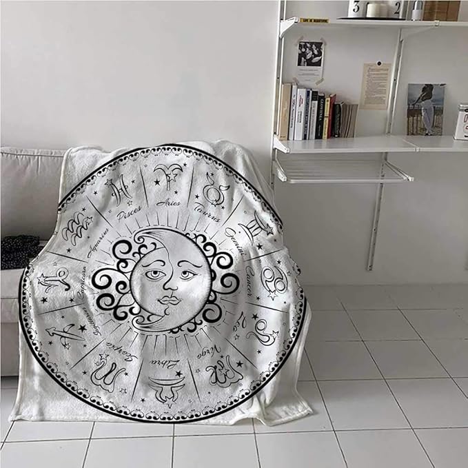 Throw Blanket Zodiac Blanket Astrology Moon Sign Suitable