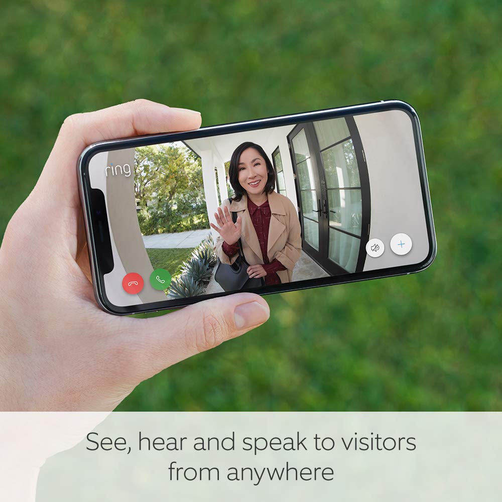 Certified Refurbished Ring Video Doorbell (2nd Gen)|Wireless Video Doorbell Security Camera with 1080p HD Video,battery-powered,Wifi,easy installation|Works with Alexa|30-day free trial of Ring Home