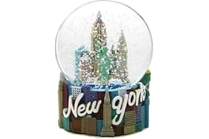 CITY-SOUVENIRS New York City Snow Globe, 3.5 Inches, from NYC Skyline Snow Globes Collection