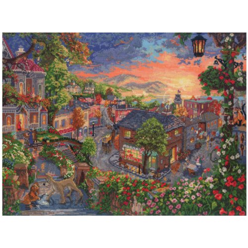 M.C.G. Textiles 52509 Lady and the Tramp Copunted Cross Stitch Kit