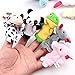 Awkli® 16PCS Finger Puppets Set Novelty Educational Toys for Children Story Time, Shows, Playtime, Schools Including 10 Animals + 6 People Family Members for Kids