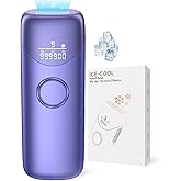 Laser Hair Removal Ubroo IPL Hair Removal Device with 5℃ Ice Cooling,Painless Laser Hair Removal for Women and Men,Full Body Use for Legs,Bikini,Armpits (Purple)
