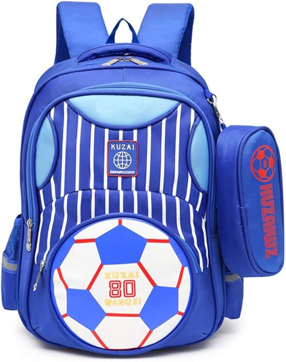 Zaino della scuola del fondo del pallone da calcio per il bookbag della borsa di viaggio dei bambini delle ragazze dei ragazzi