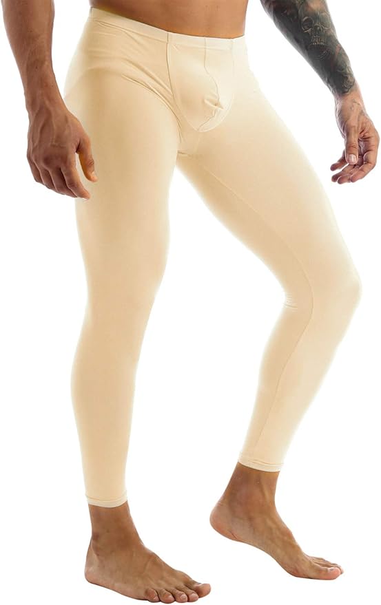 Zaldita Mens Sheer Semi Leggings Compression Baselayer Thermal Johns