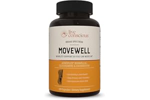 Live Conscious Glucosamine Chondroitin with MSM, Hyaluronic Acid, and More - MoveWell Joint Health Supplement