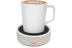DIALAN'S Coffee Mug Cup Warmer Plate Large Electric Ceramic Candle Warmer for Jar Candles, Coffee Mug Warmer Cup Warmer Plate for Home Office Desk, Beverage, Milk, Tea, Hot Chocolate Heating Plate(No Cup)
