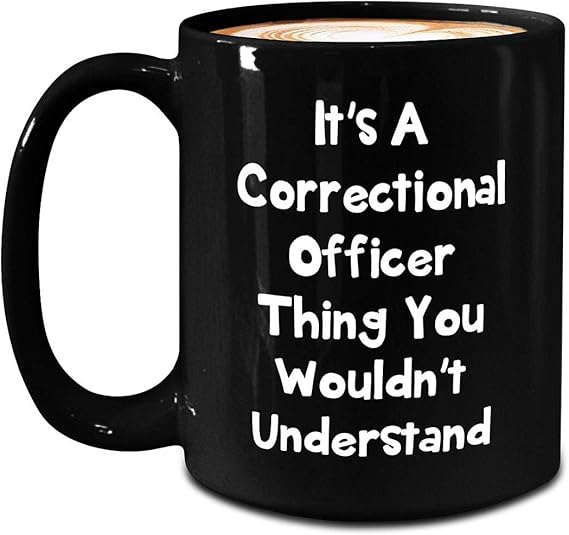 Gifts for Correctional Officer Mug Large 15oz Black