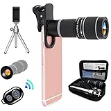 Bostionye スマートフォン 望遠鏡 ヘッド (高品質HD20倍 シングル レンズ ズーム 望遠鏡) スマホレンズ 望遠 レンズ スマートフォン 三脚 Android と iphone 98％ を サポート 携帯 レンズ