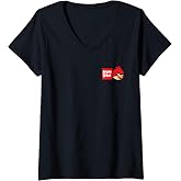 Women's Angry Birds Red Slingshot V-Neck T-Shirt