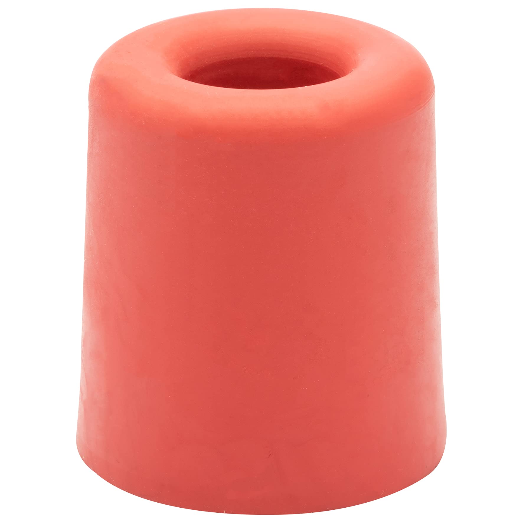WAGNER Doorstop Volcano Medium - Ø 31 x 34 mm, red Retro Style Buffer Made of Solid Rubber, to be Screwed on Floors or Walls - 15206121