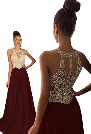 burgundy prom dresses 2017