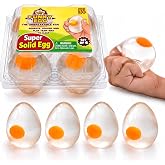 IPIDIPI TOYS Super Solid Egg Squishy Ball - Stress Balls 4-Pack | Halloween Goodie Bag Stuffers, Squeezable Stress Balls and Fidget Toys - Birthday Party Favors, Classroom Prizes