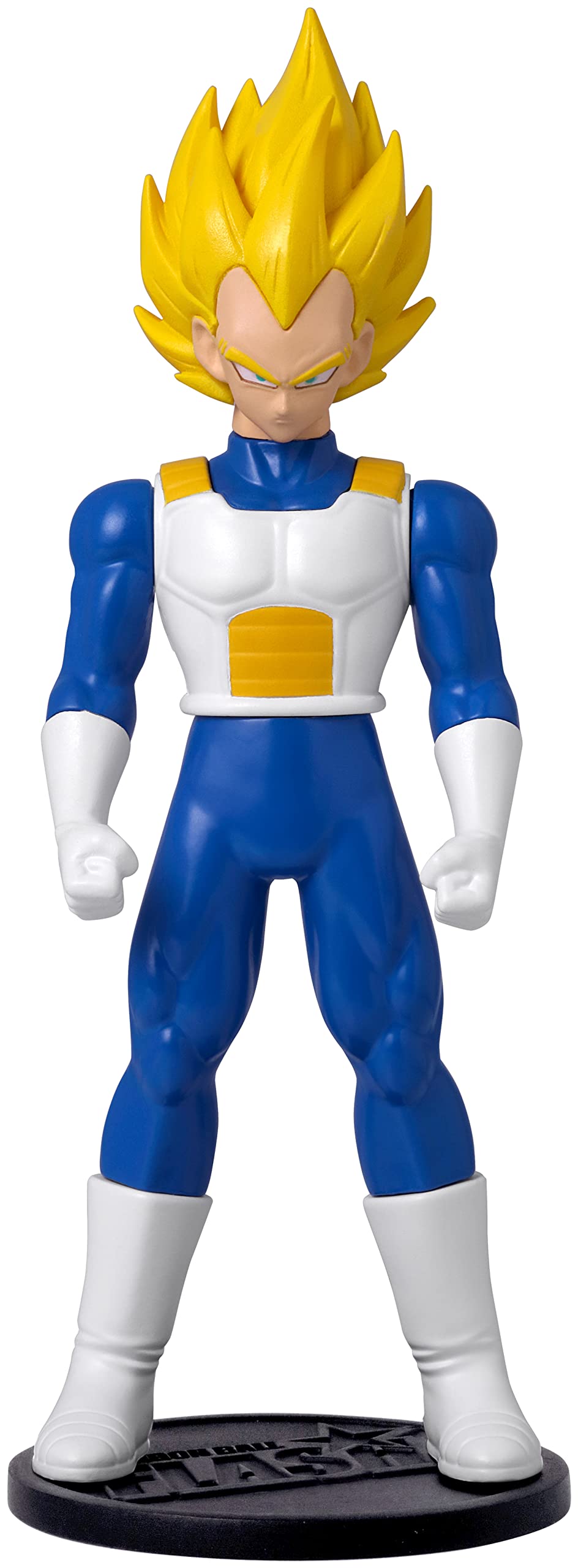 DRAGON BALL Flash Series Super Saiyan Vegeta Anime Figure | 4'' Tall Super Saiyan Vegeta Action Figure Super Anime Merch Contains Collectible Coin Manga and Anime, Blue