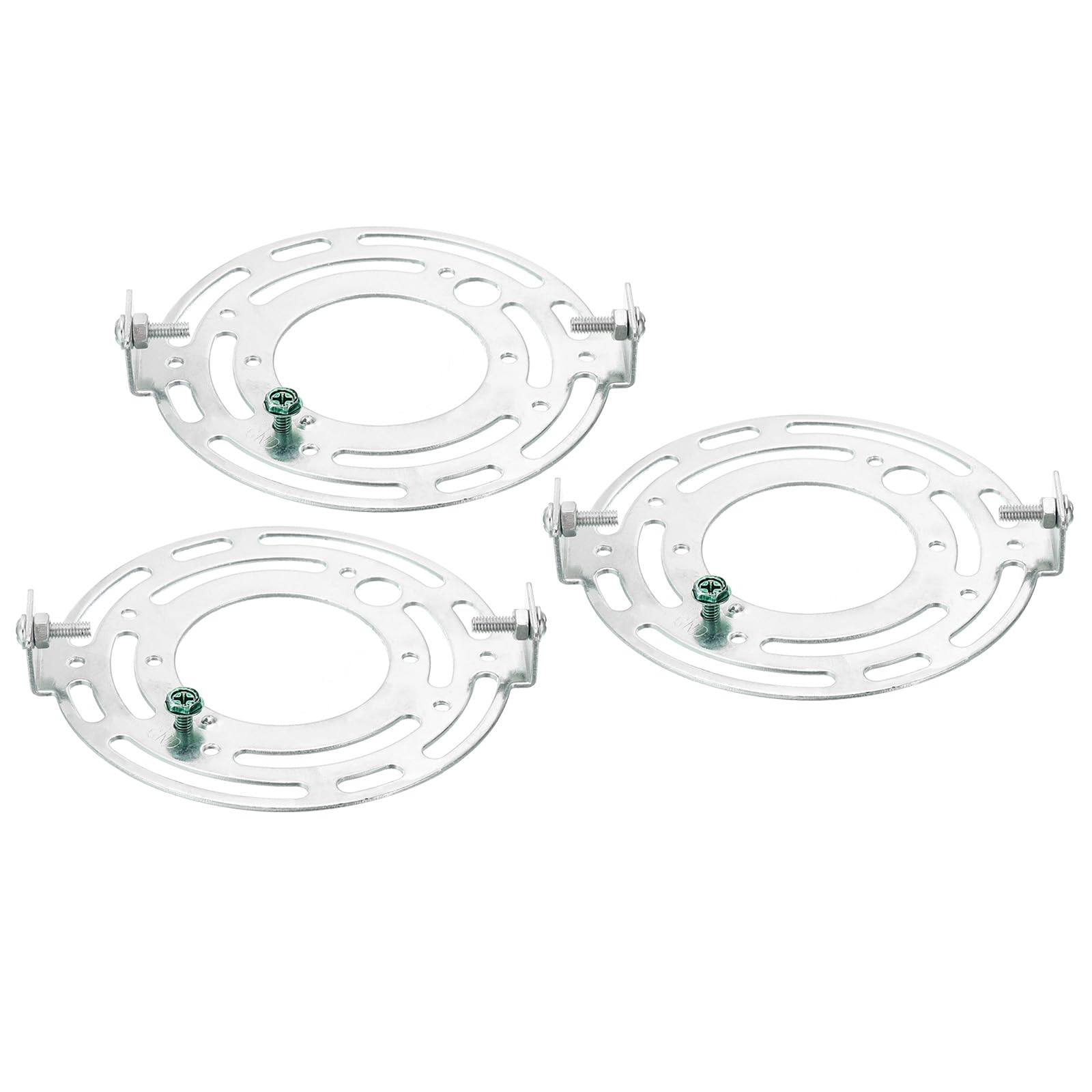 PATIKIL 110mm (4.33") Universal Light Fixture Mounting Bracket Kit, 3set Light Crossbar Round Ceiling Plate for Wall Light, Close to Ceiling Light, Chandelier