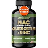 Gade Nutrition NAC Supplement n-Acetyl cysteine with Quercetin & Zinc | Immune Support Supplement with n Acetyl cysteine | Vegetable Capsules | USA Made