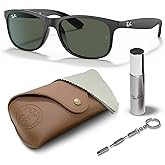 Ray-Ban RB4202 ANDY Square Shaped Sunglasses for Men & Women with Official RAYBAN Eyewear Kit