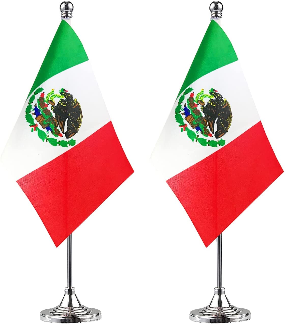 WXTWK 2 Pack Mexico Flag Mexican Desk Flag Small