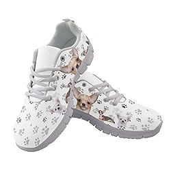 Wanyint Cute Dog Paw Print Women Sneakers Chihuahua